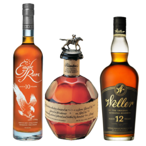 Blanton's Original. Weller 12 Year. Eagle Rare 10 Year Allocated Trio